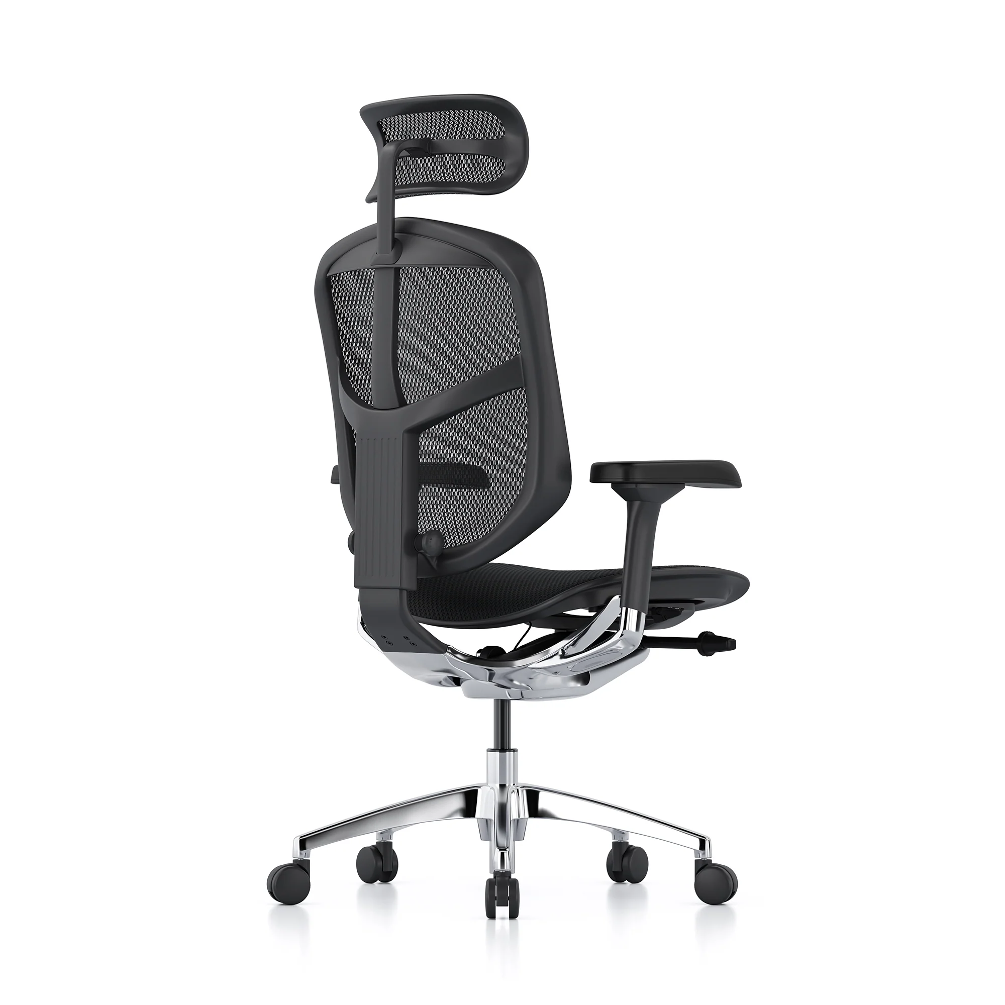 Enjoy office chair, black mesh, black frame - Image 3