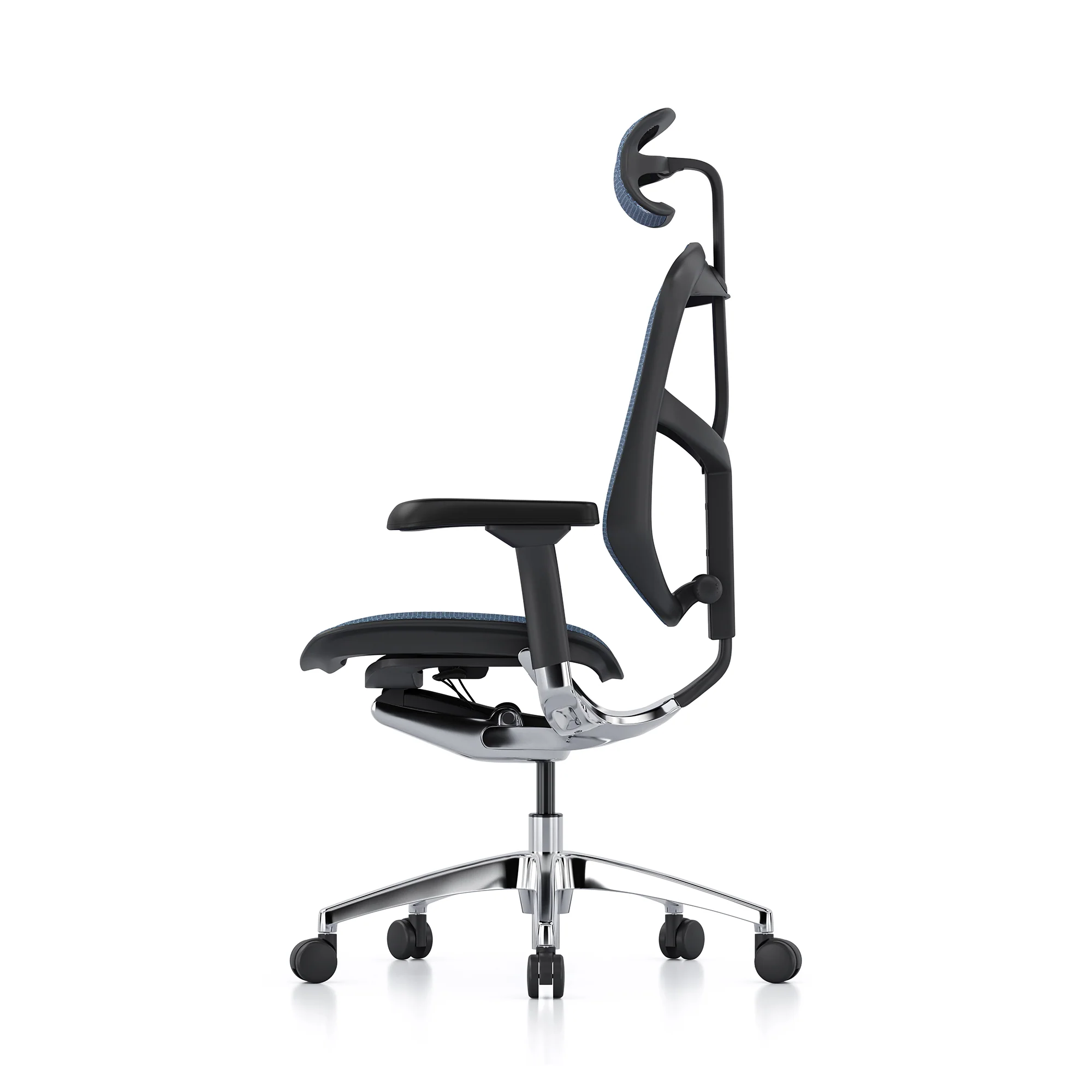 Enjoy office chair, blue mesh, black frame - Image 5