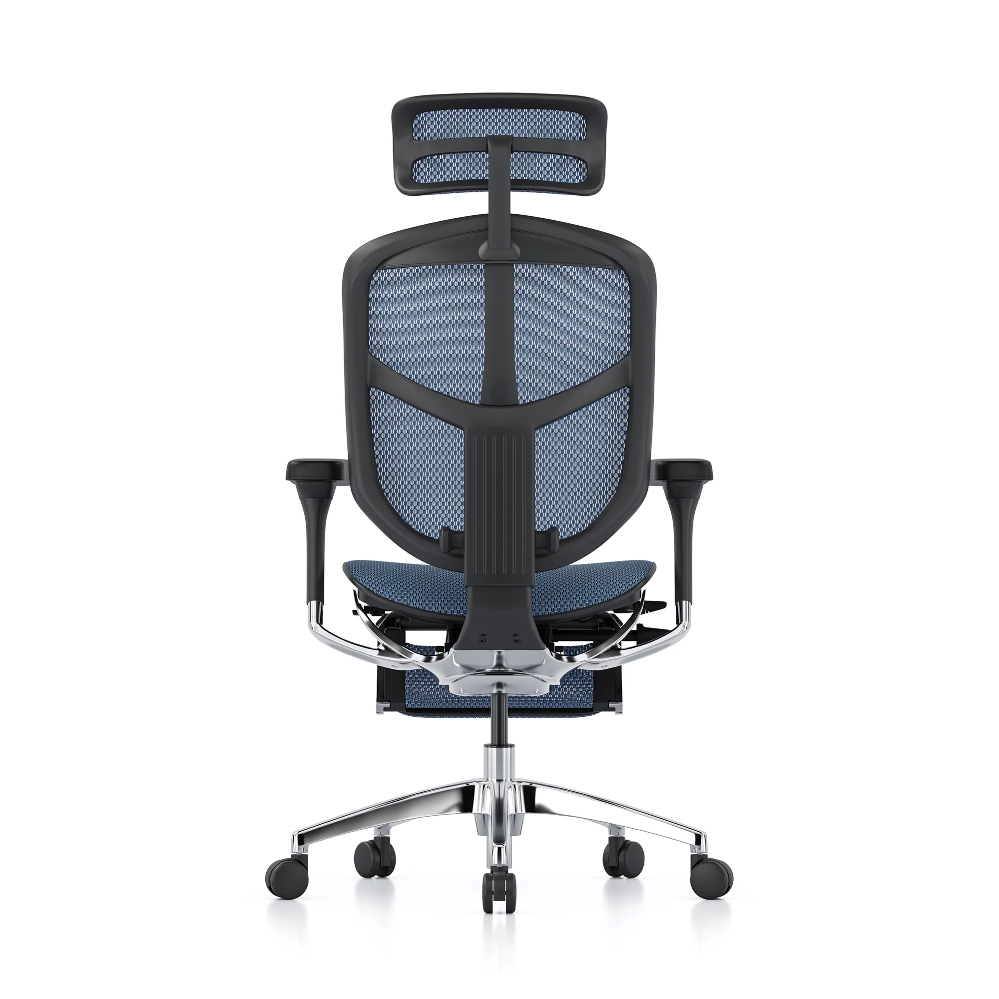 Enjoy office chair, blue mesh, black frame - Image 6