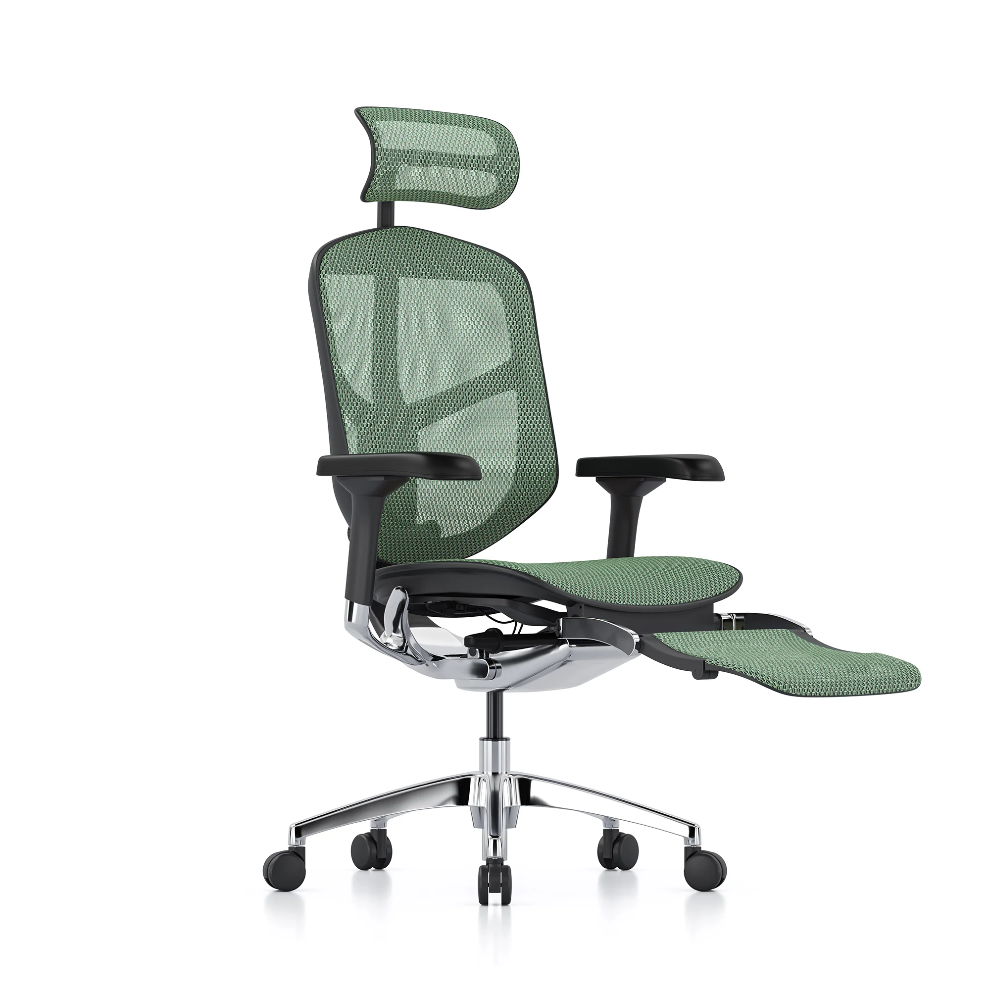 Enjoy office chair, green mesh, black frame - Image 3