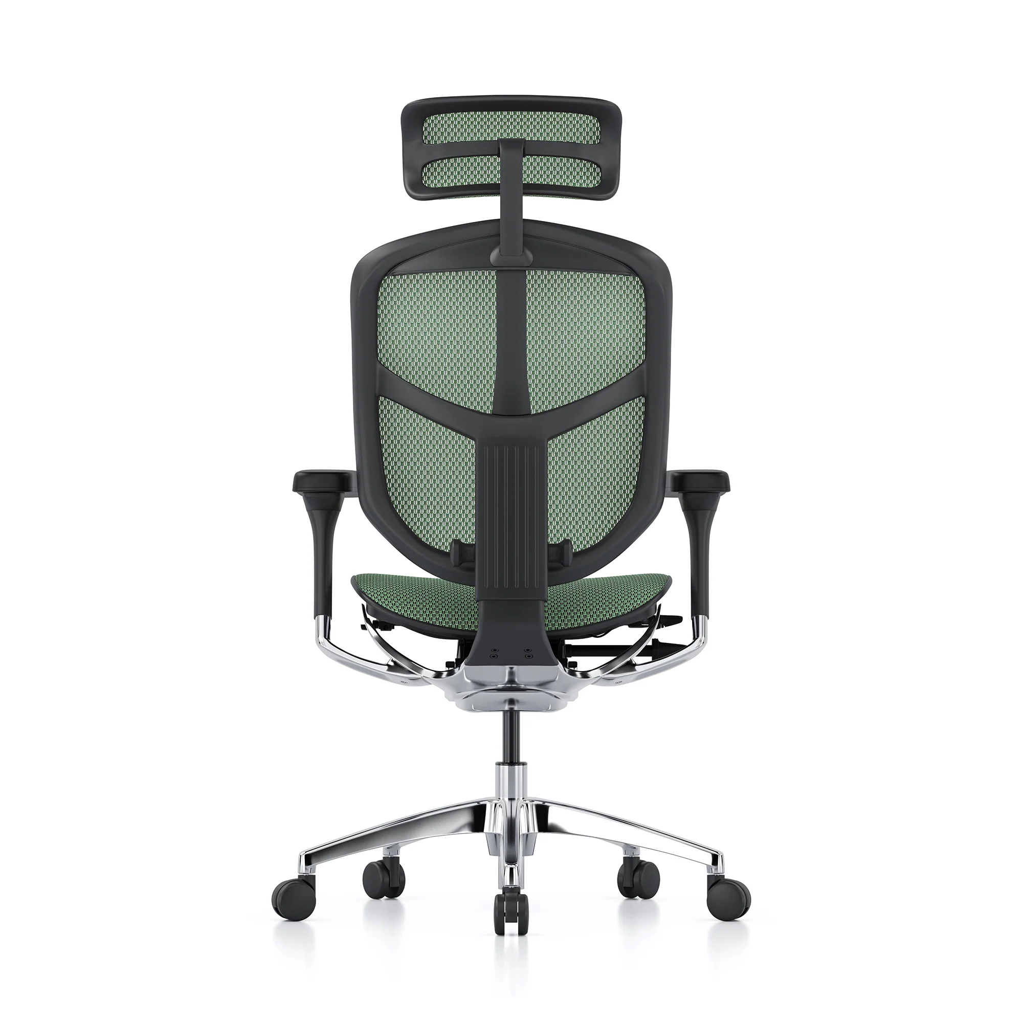 Enjoy office chair, green mesh, black frame - Image 4