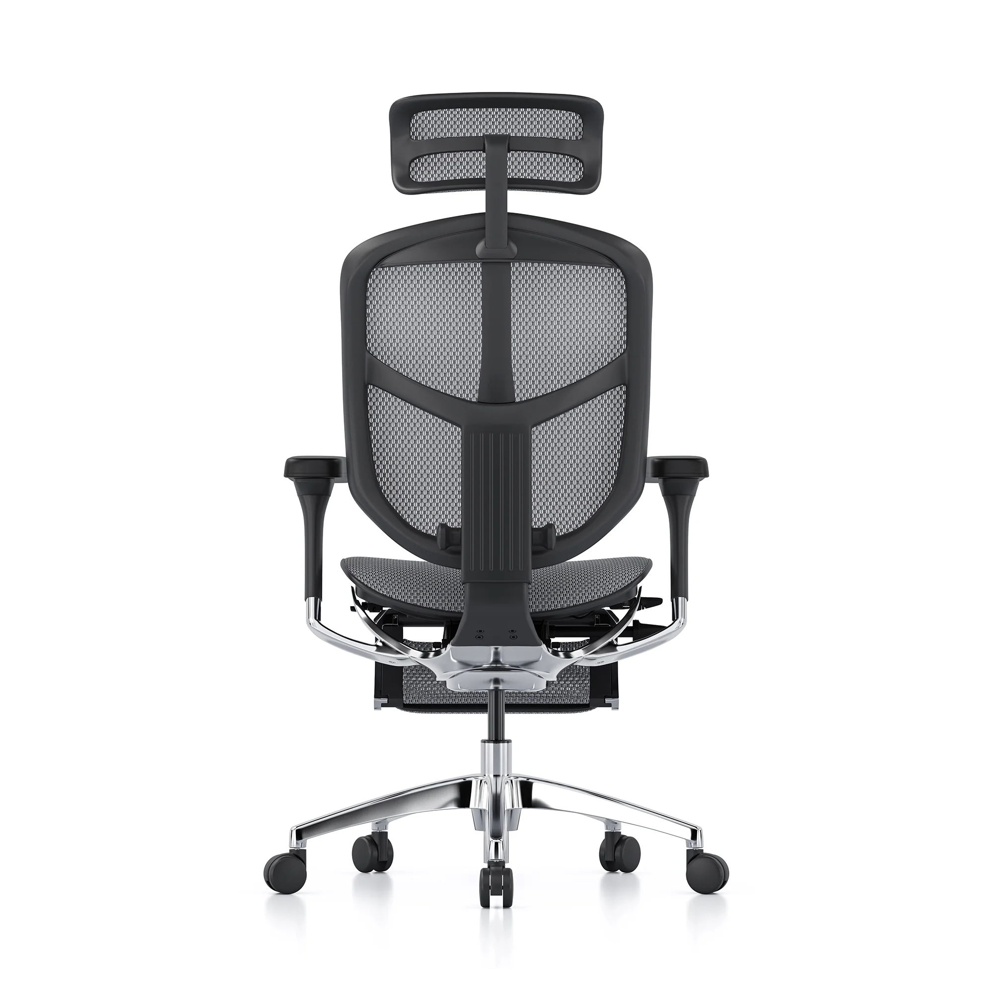 Enjoy office chair, grey mesh, black frame - Image 6