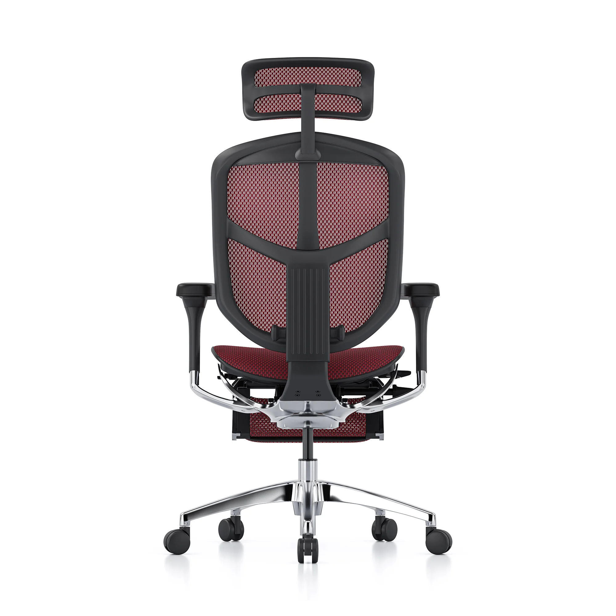 Enjoy office chair, red mesh, black frame - Image 6