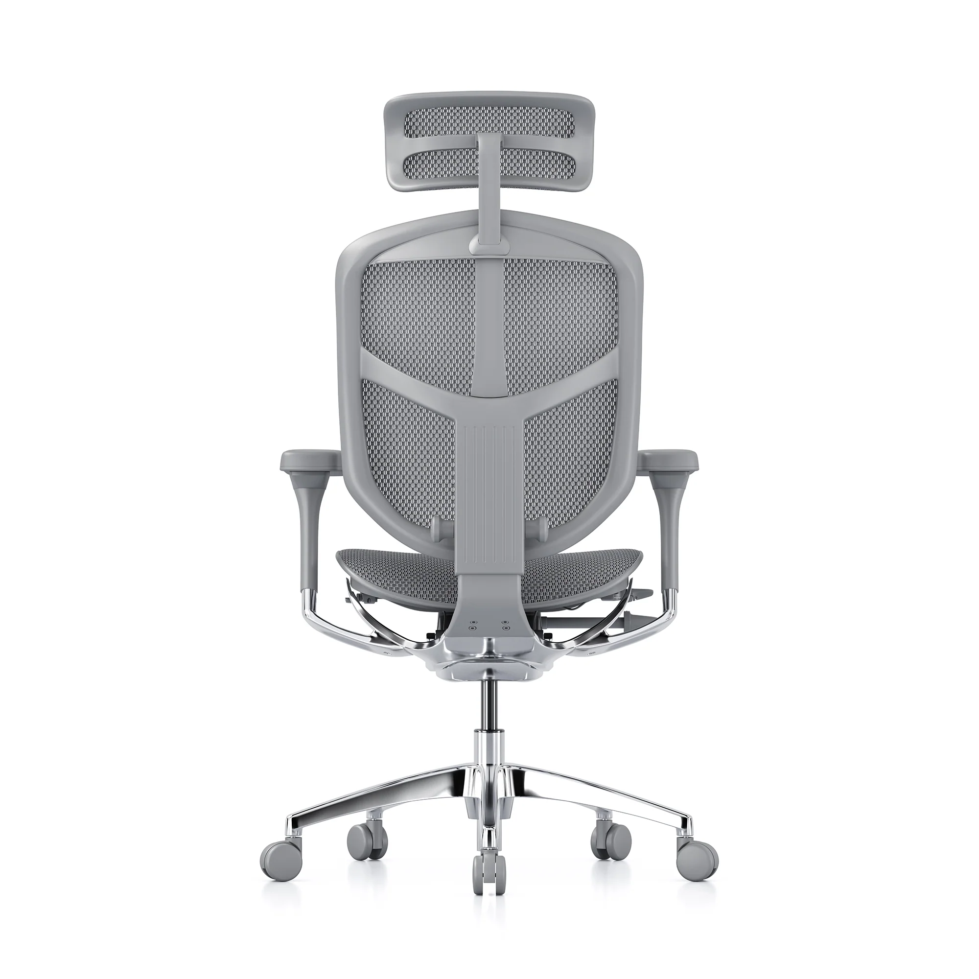 Enjoy office chair, grey mesh, grey frame - Image 4