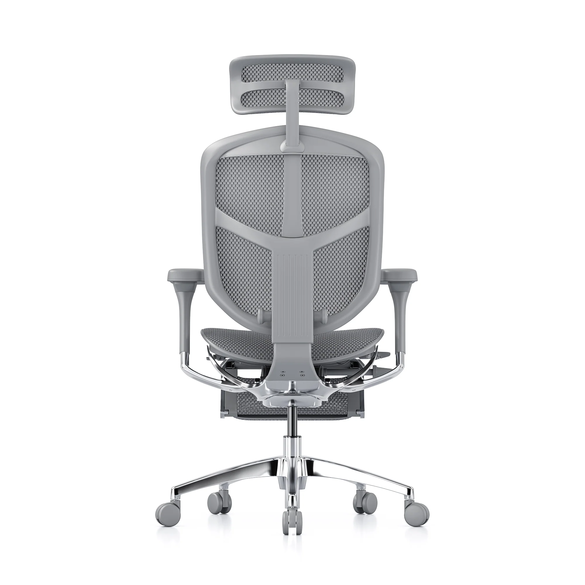 Enjoy office chair, grey mesh, grey frame - Image 6