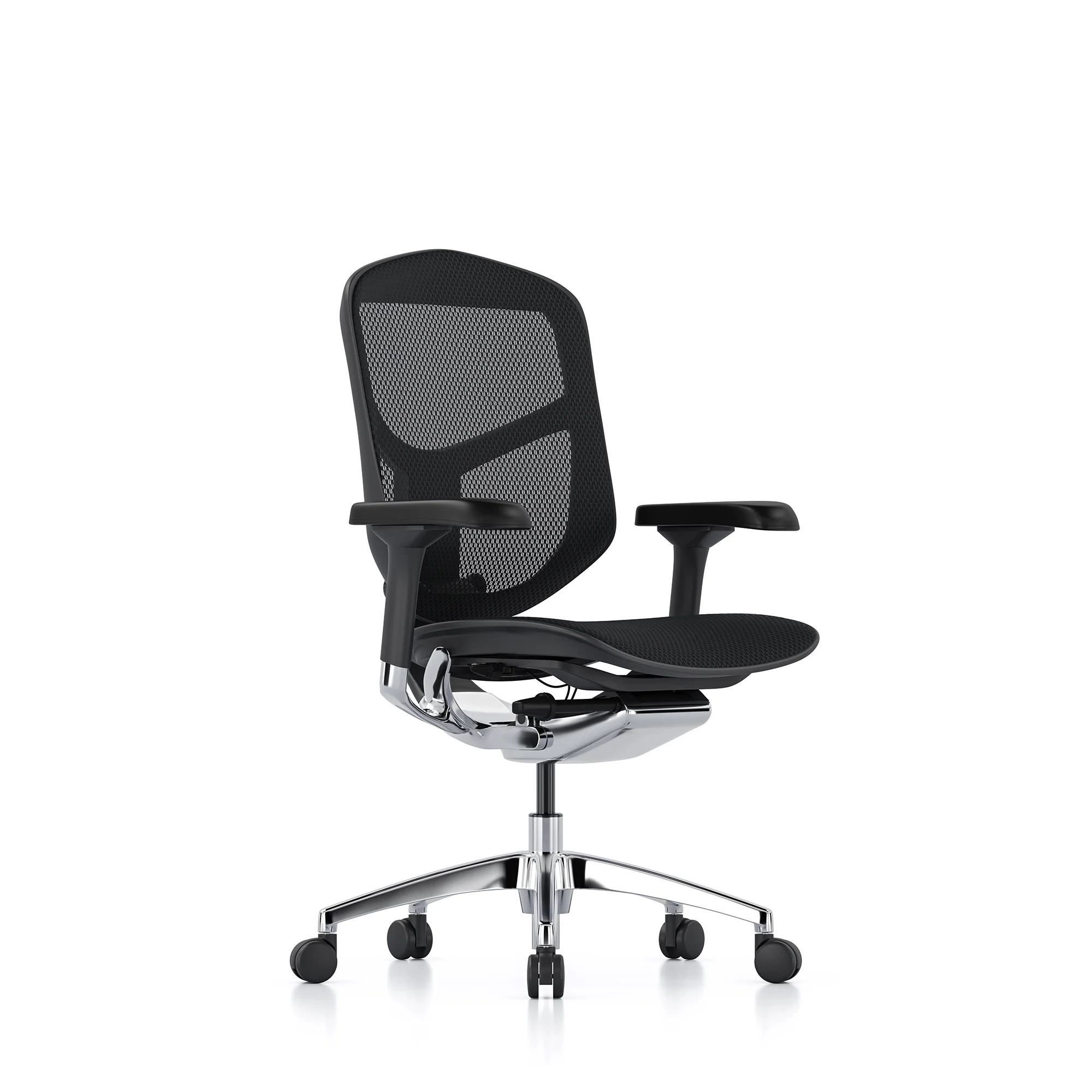 Enjoy office chair without headrest, black mesh, black frame - Image 3