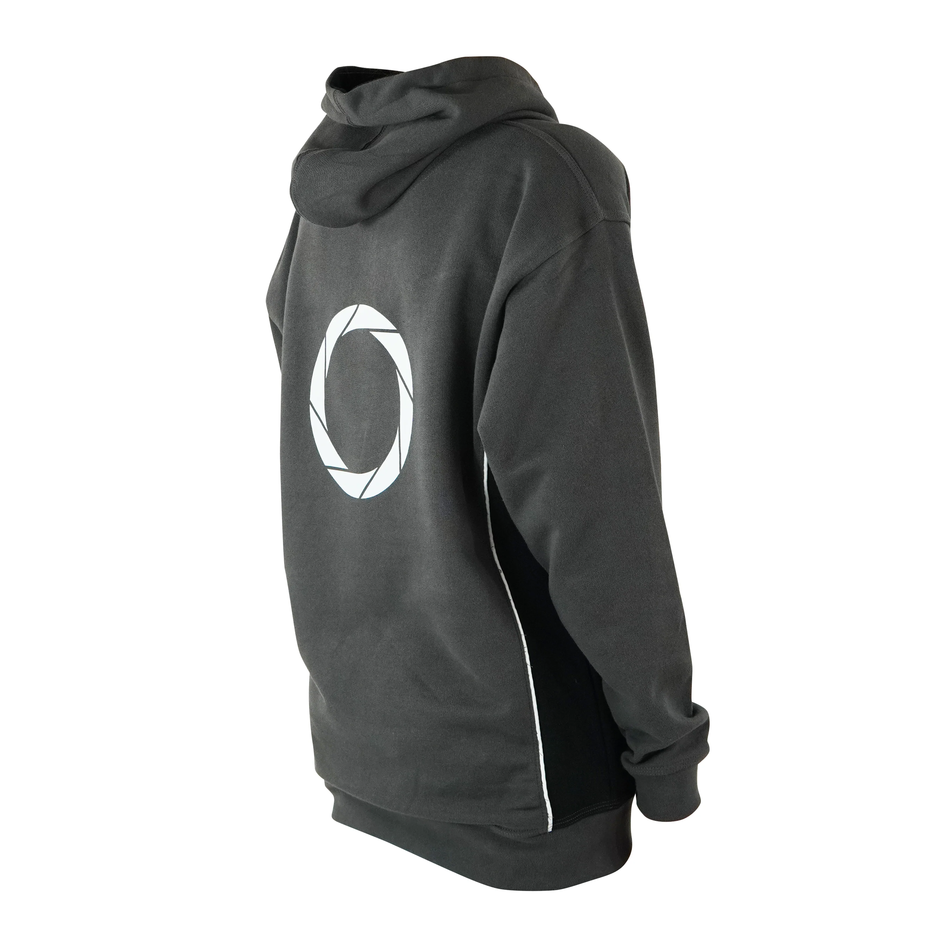 Ergohuman hoodie, grey with black and white, size medium - Image 3