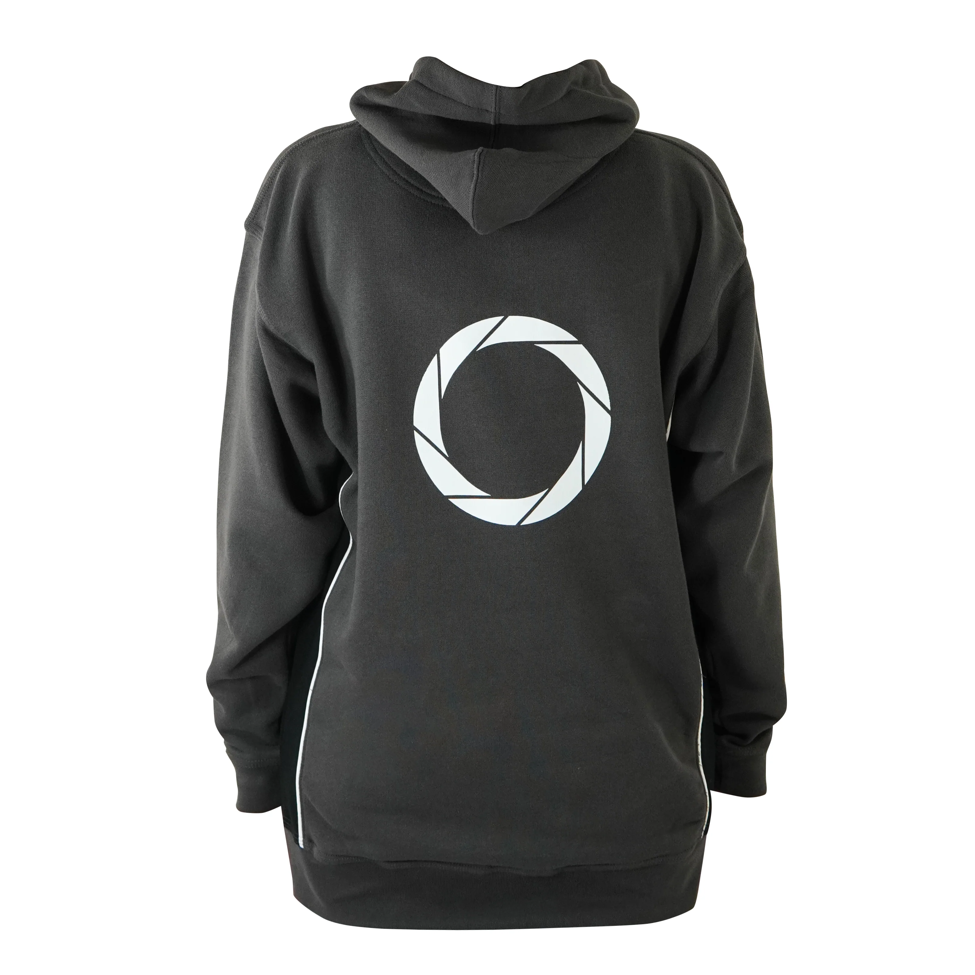 Ergohuman hoodie, grey with black and white, size medium - Image 5