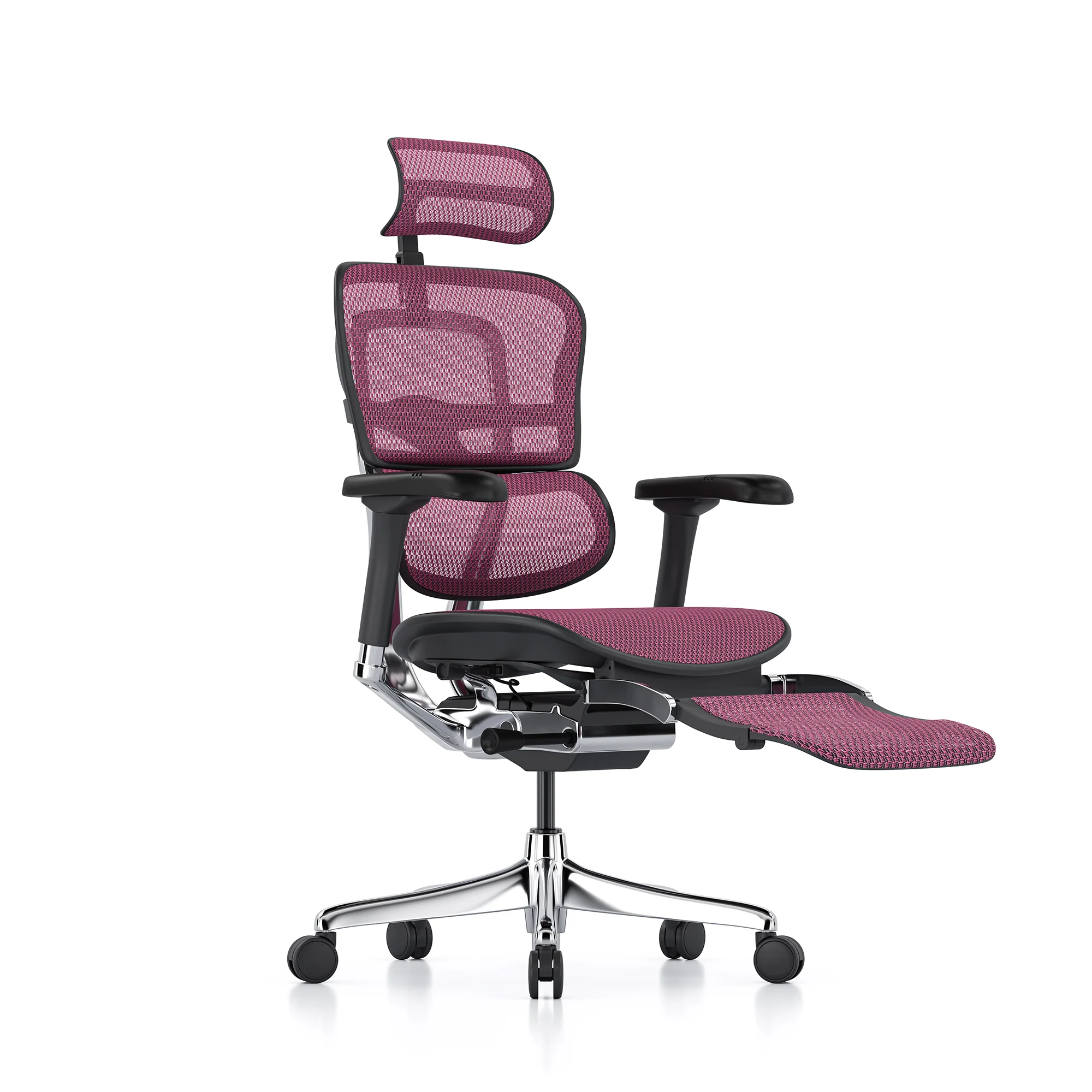 Ergohuman office chair, pink mesh, black frame - Image 3