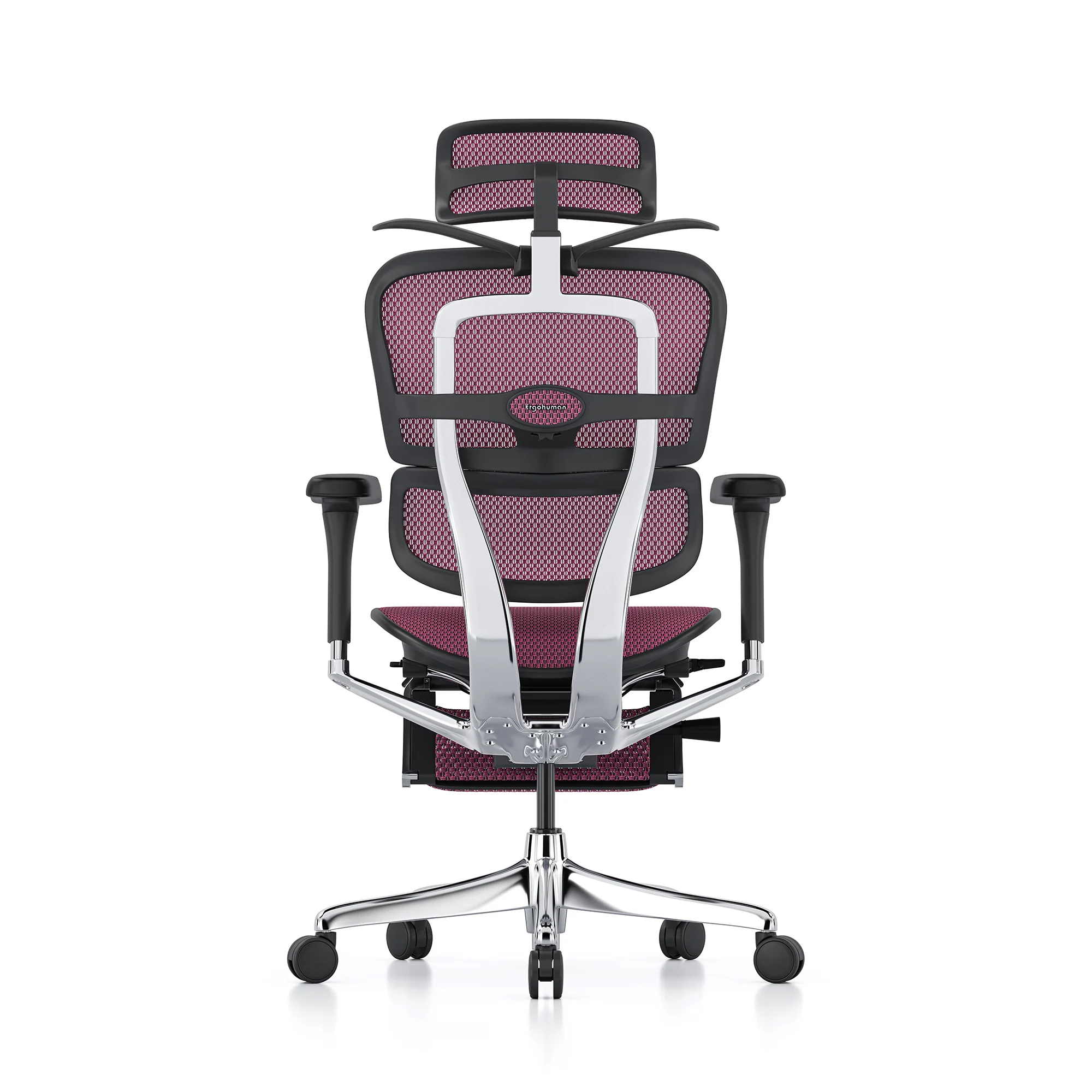 Ergohuman office chair, pink mesh, black frame - Image 5