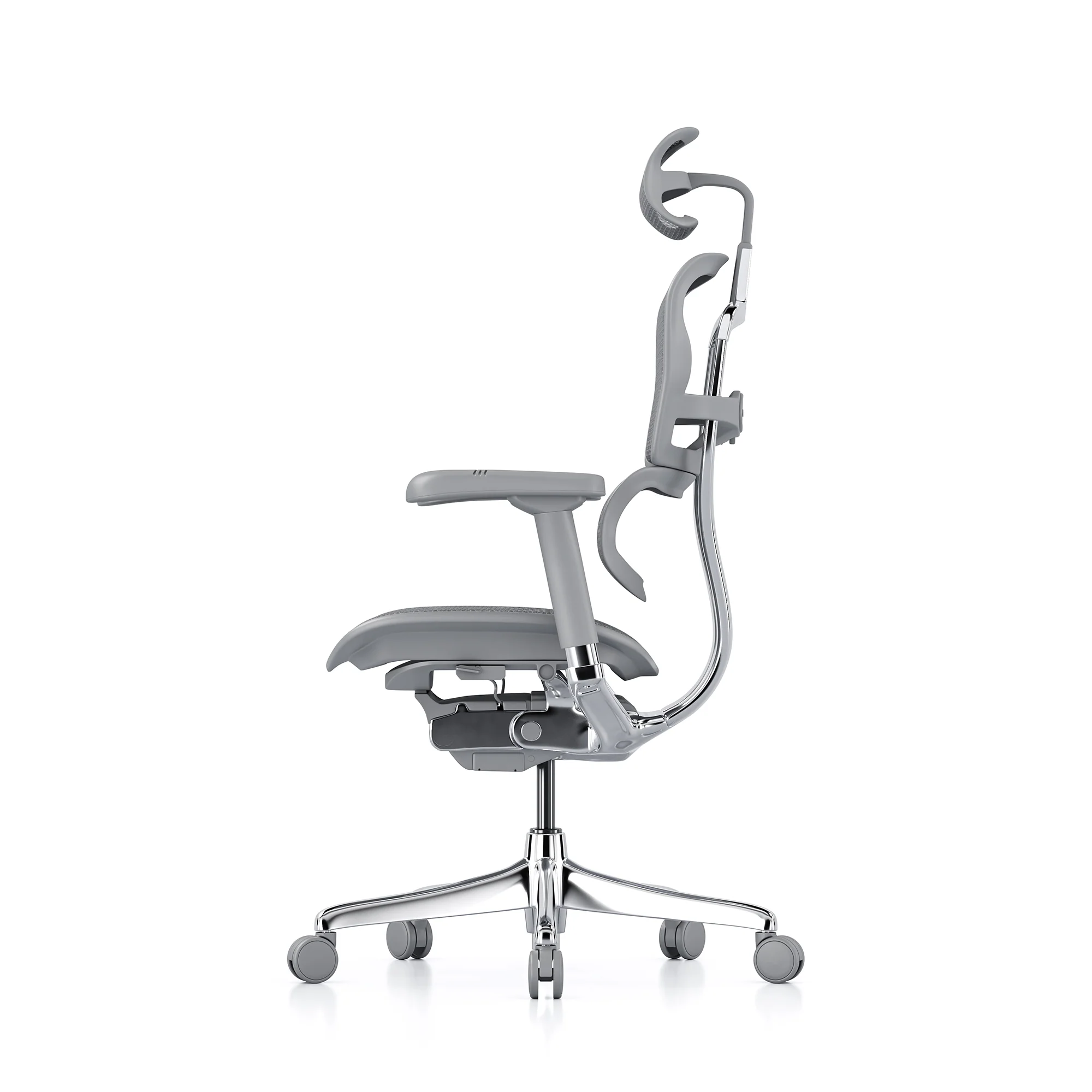 Ergohuman office chair, grey mesh, grey frame - Image 5
