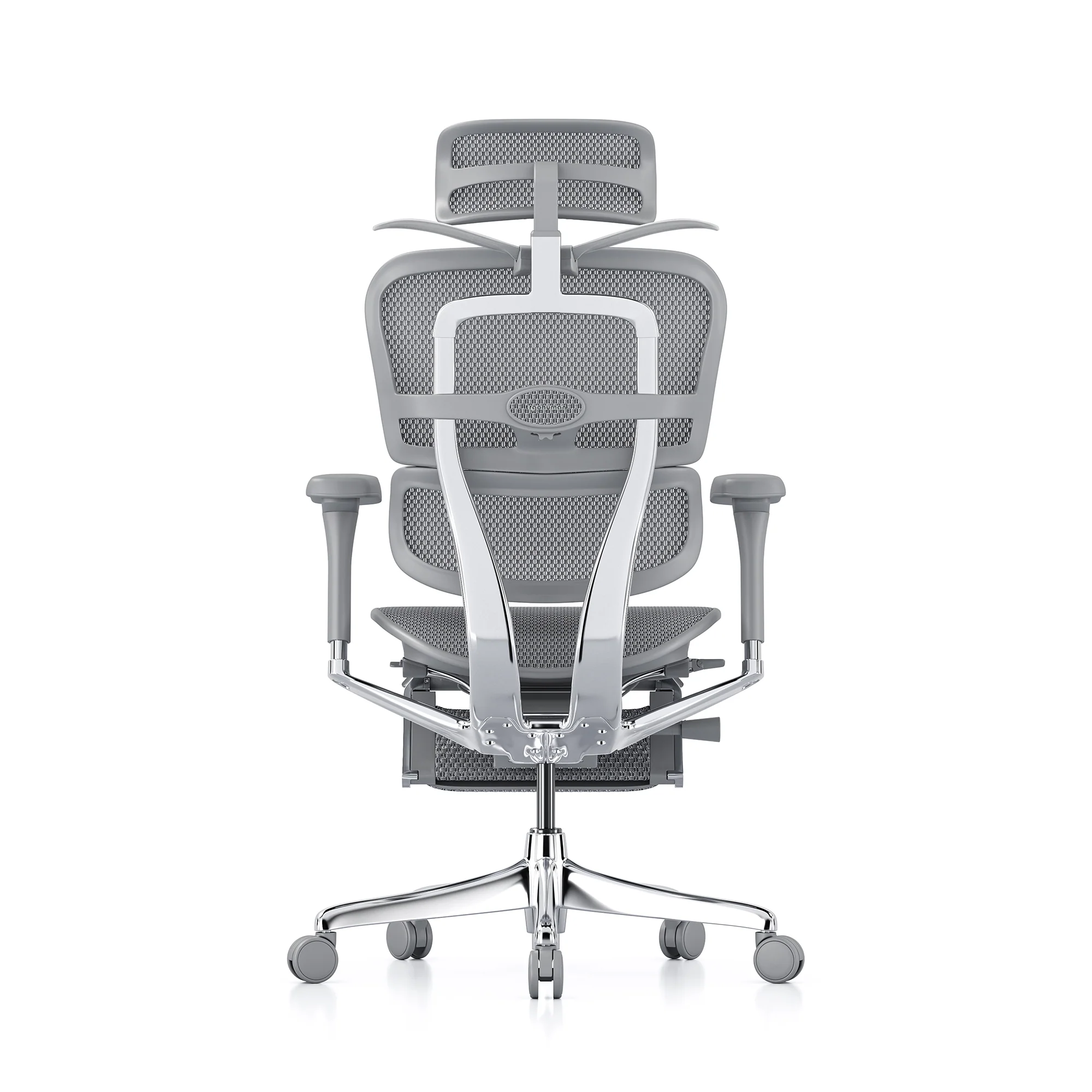Ergohuman office chair, grey mesh, grey frame - Image 7