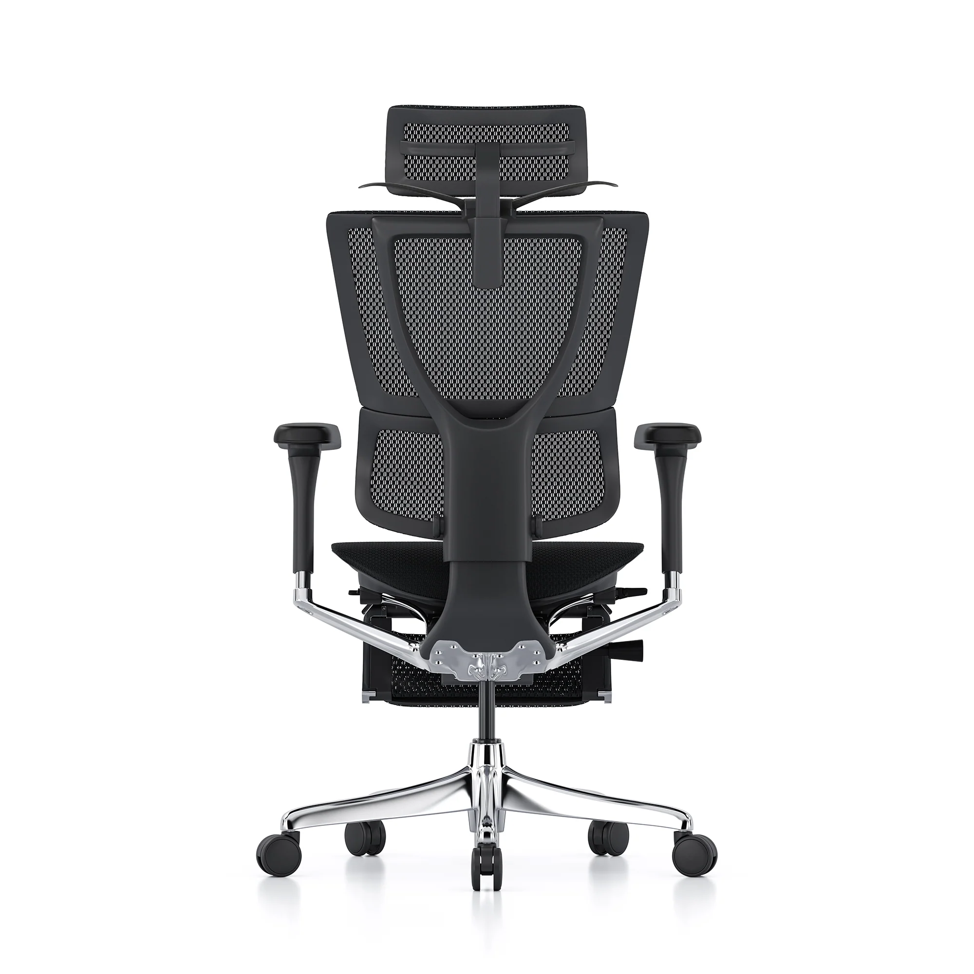 Mirus office chair, black mesh, black frame - Image 5