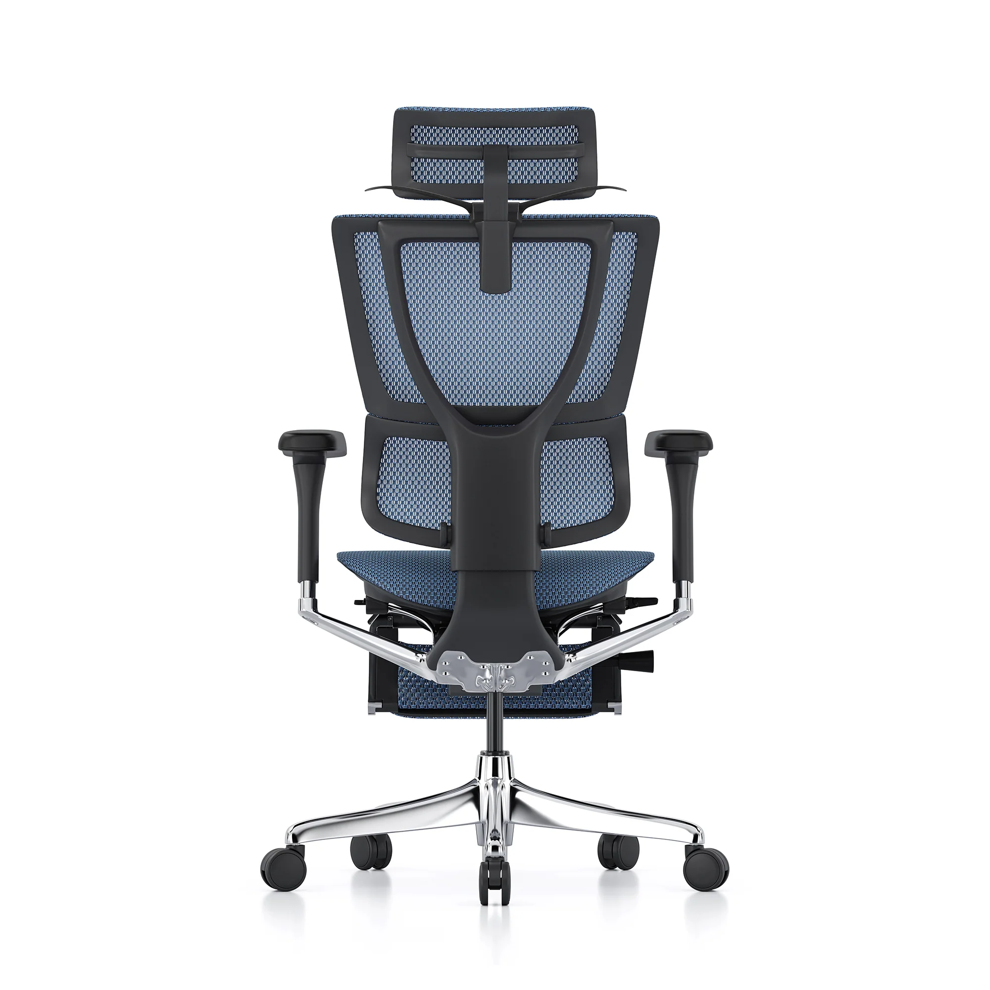 Mirus office chair, blue mesh, black frame - Image 6