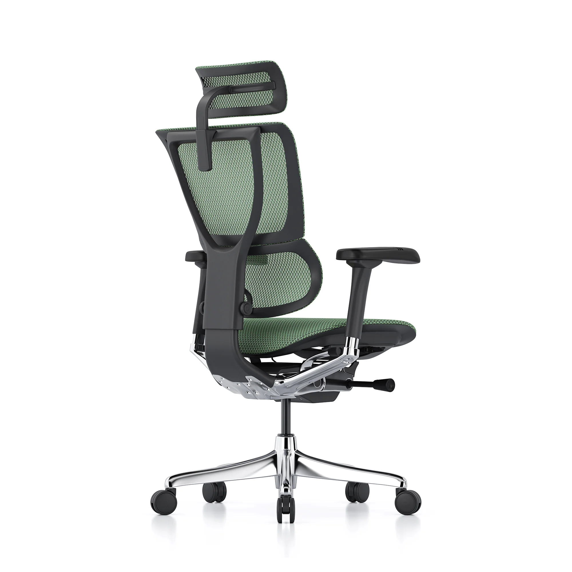Mirus office chair, green mesh, black frame - Image 3