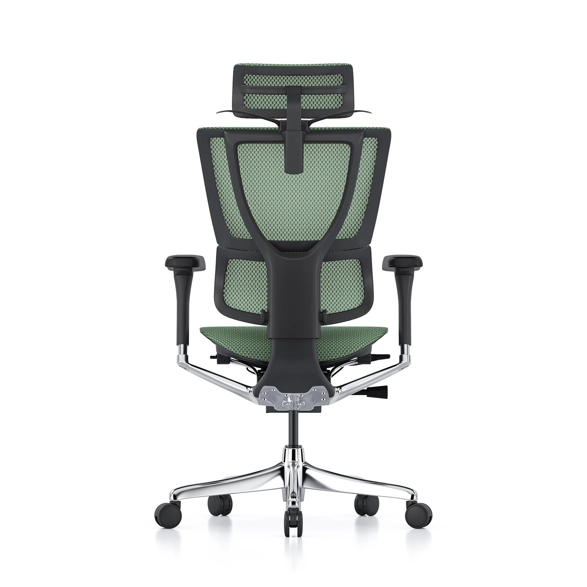 Mirus office chair, green mesh, black frame - Image 5