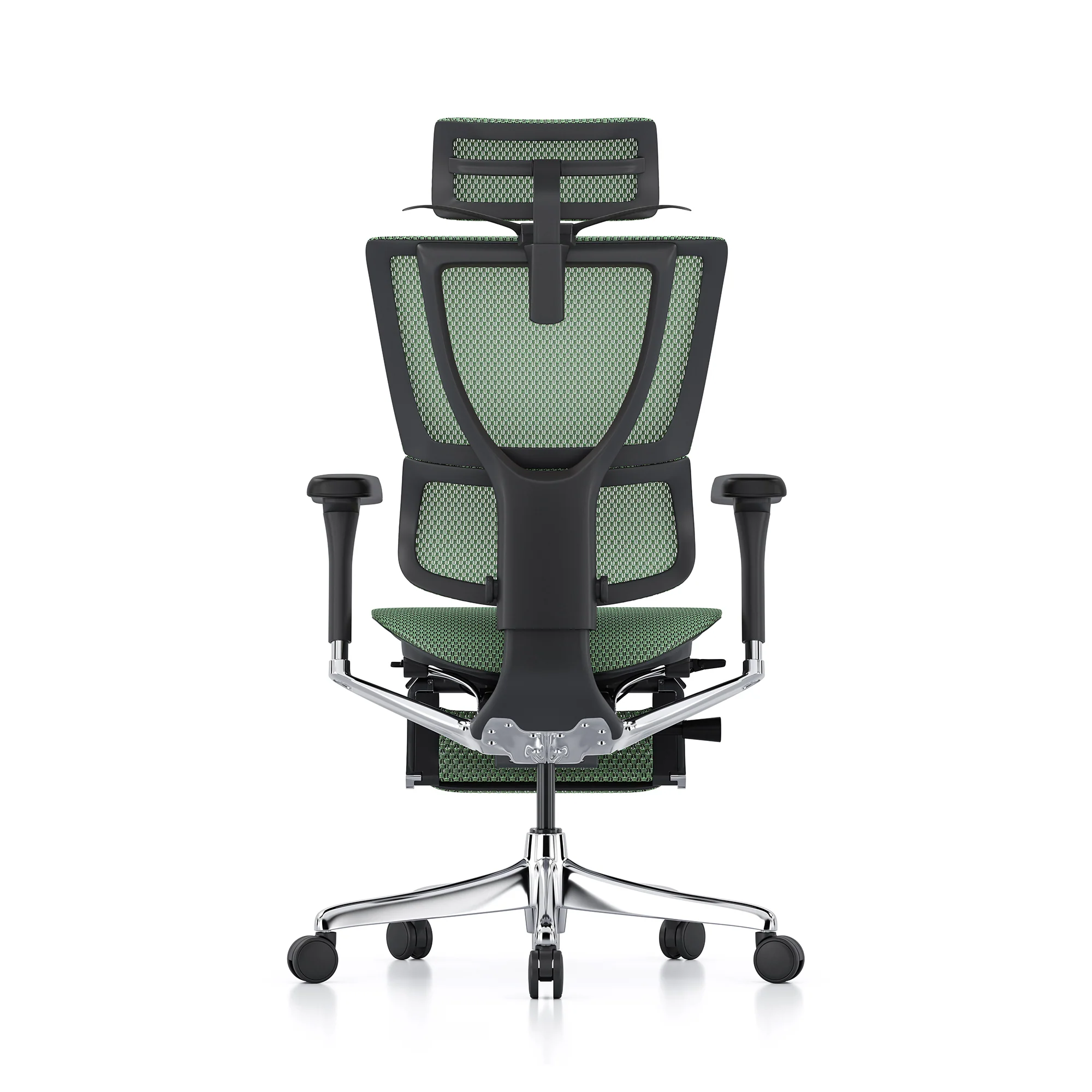 Mirus office chair, green mesh, black frame - Image 6