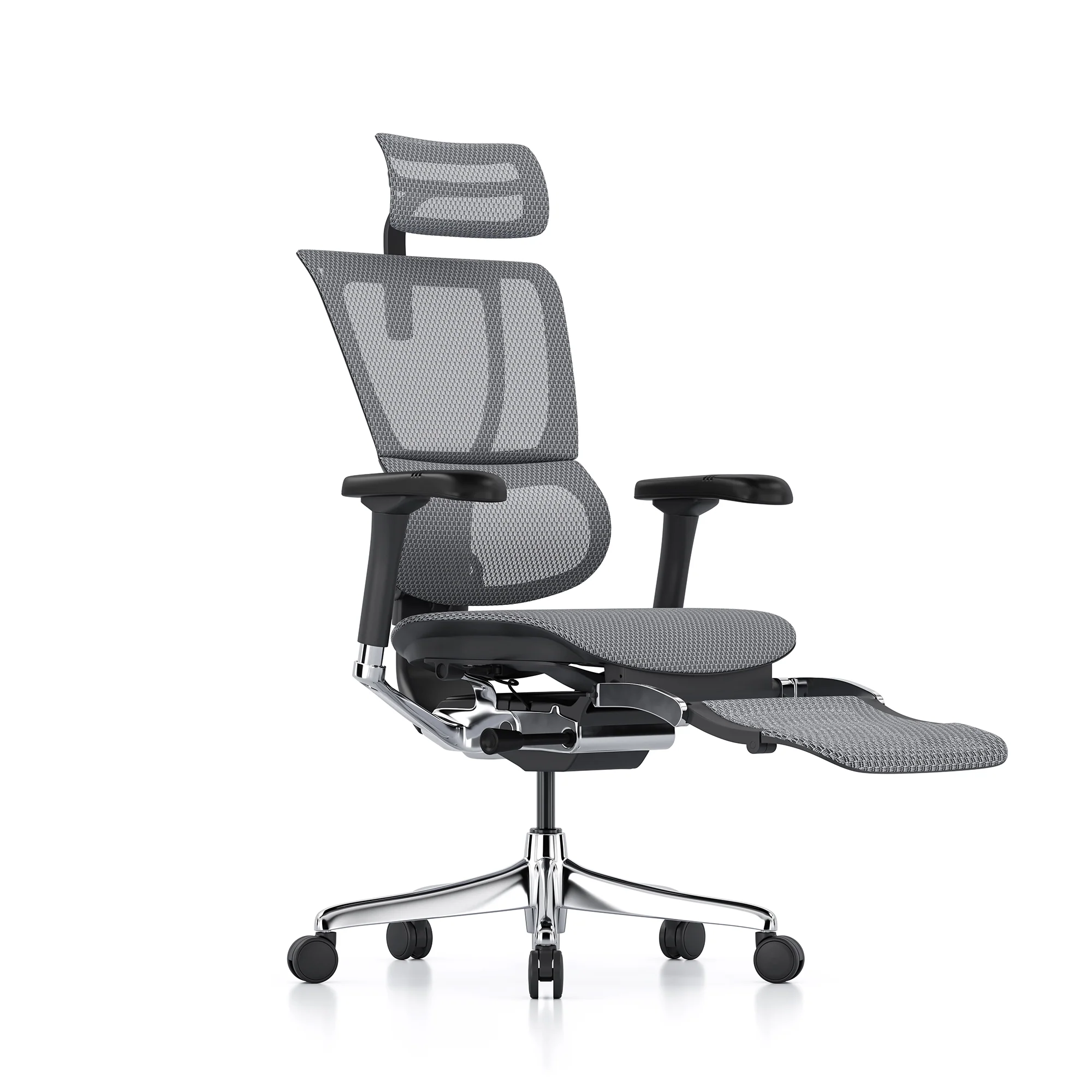Mirus office chair, grey mesh, black frame - Image 2