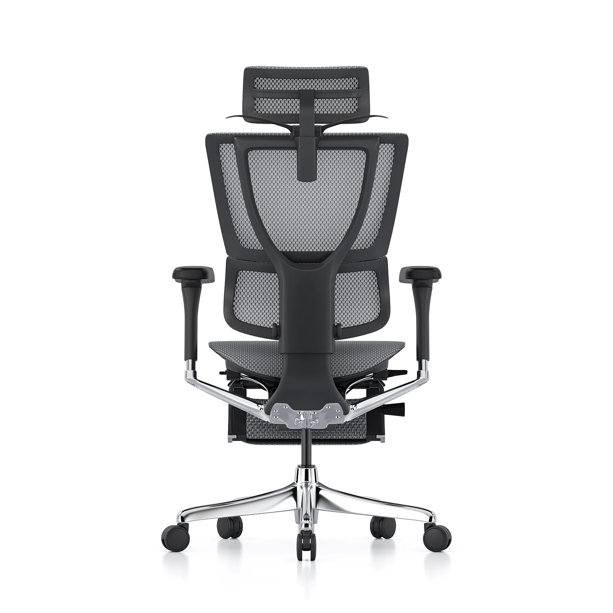 Mirus office chair, grey mesh, black frame - Image 6