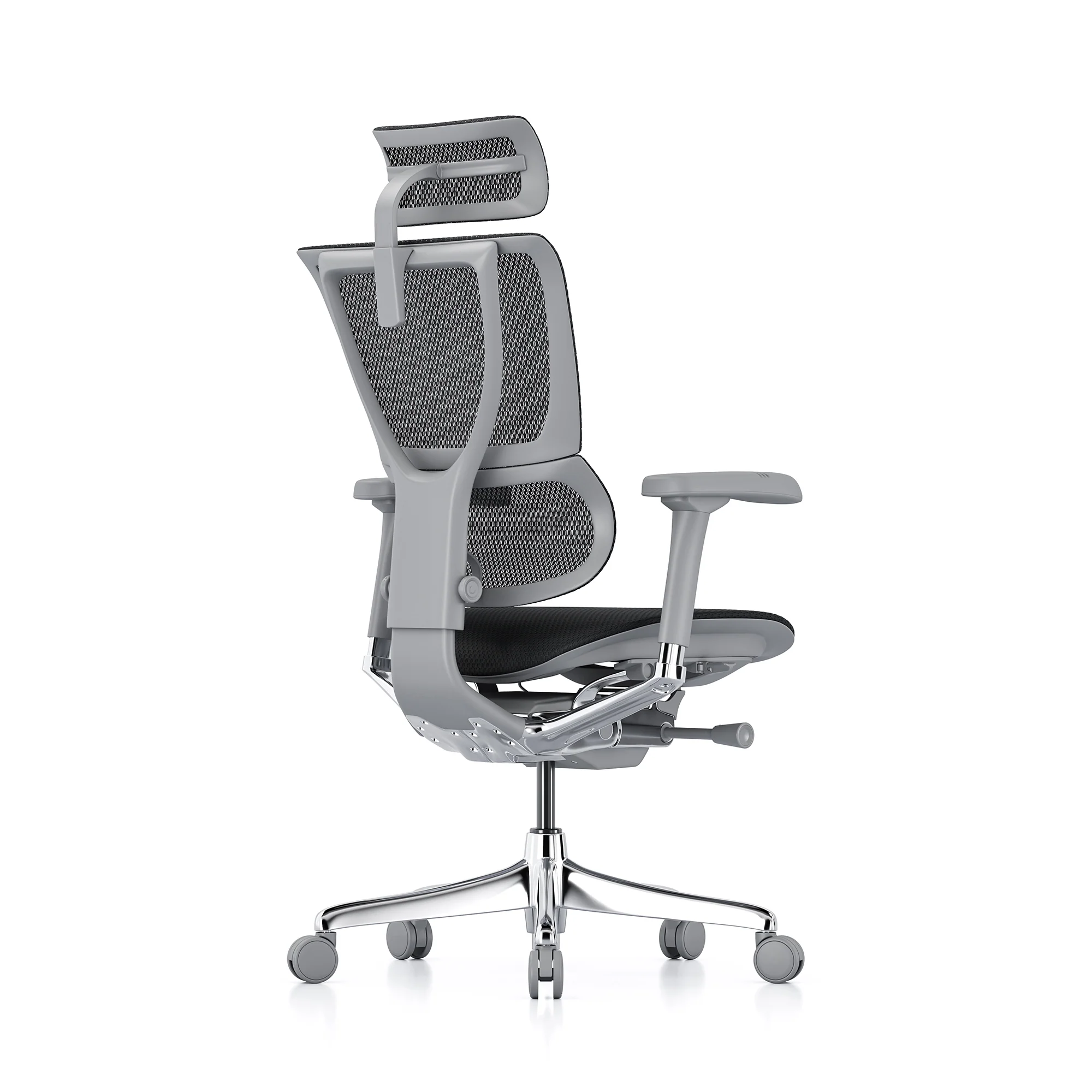 Mirus office chair, black mesh, grey frame - Image 3