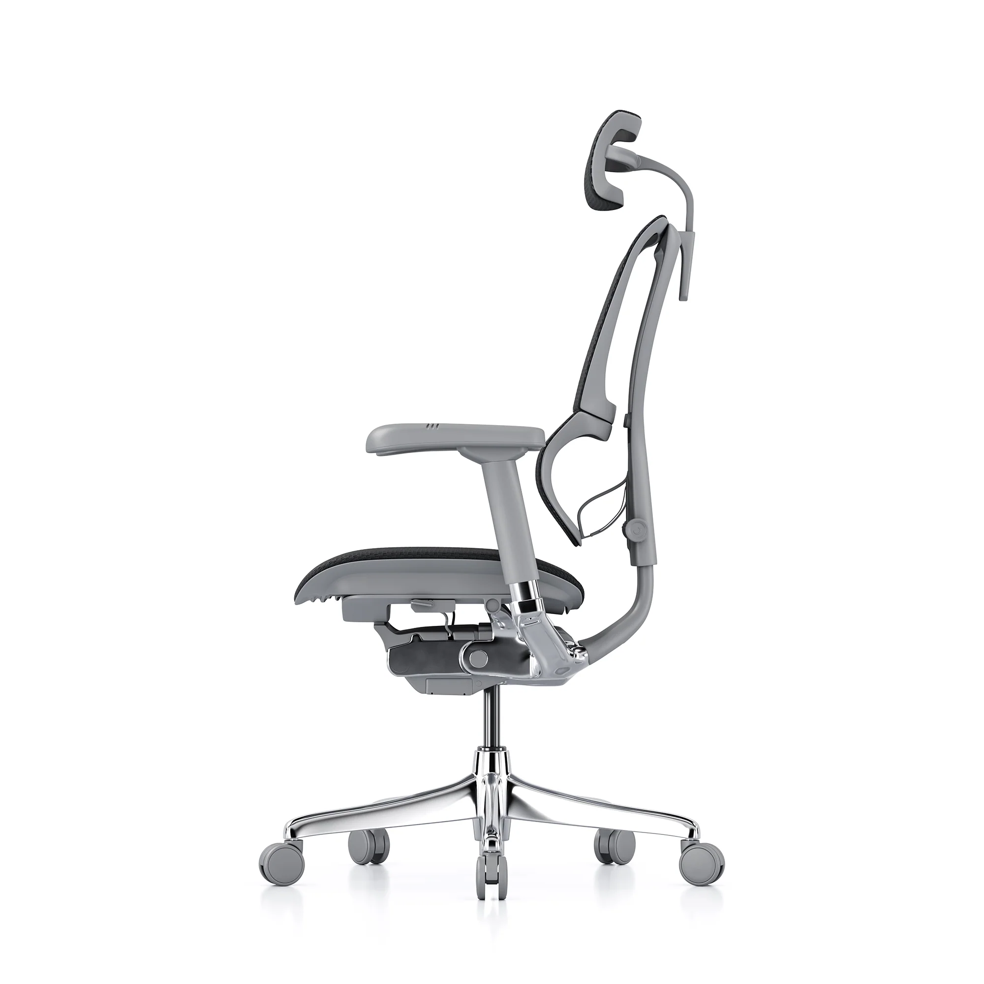 Mirus office chair, black mesh, grey frame - Image 4