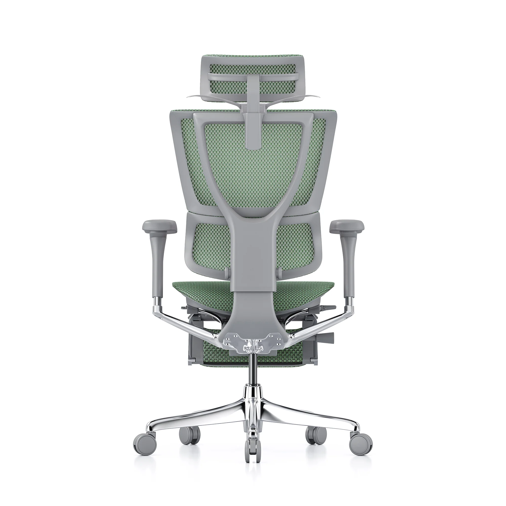 Mirus office chair, green mesh, grey frame - Image 6