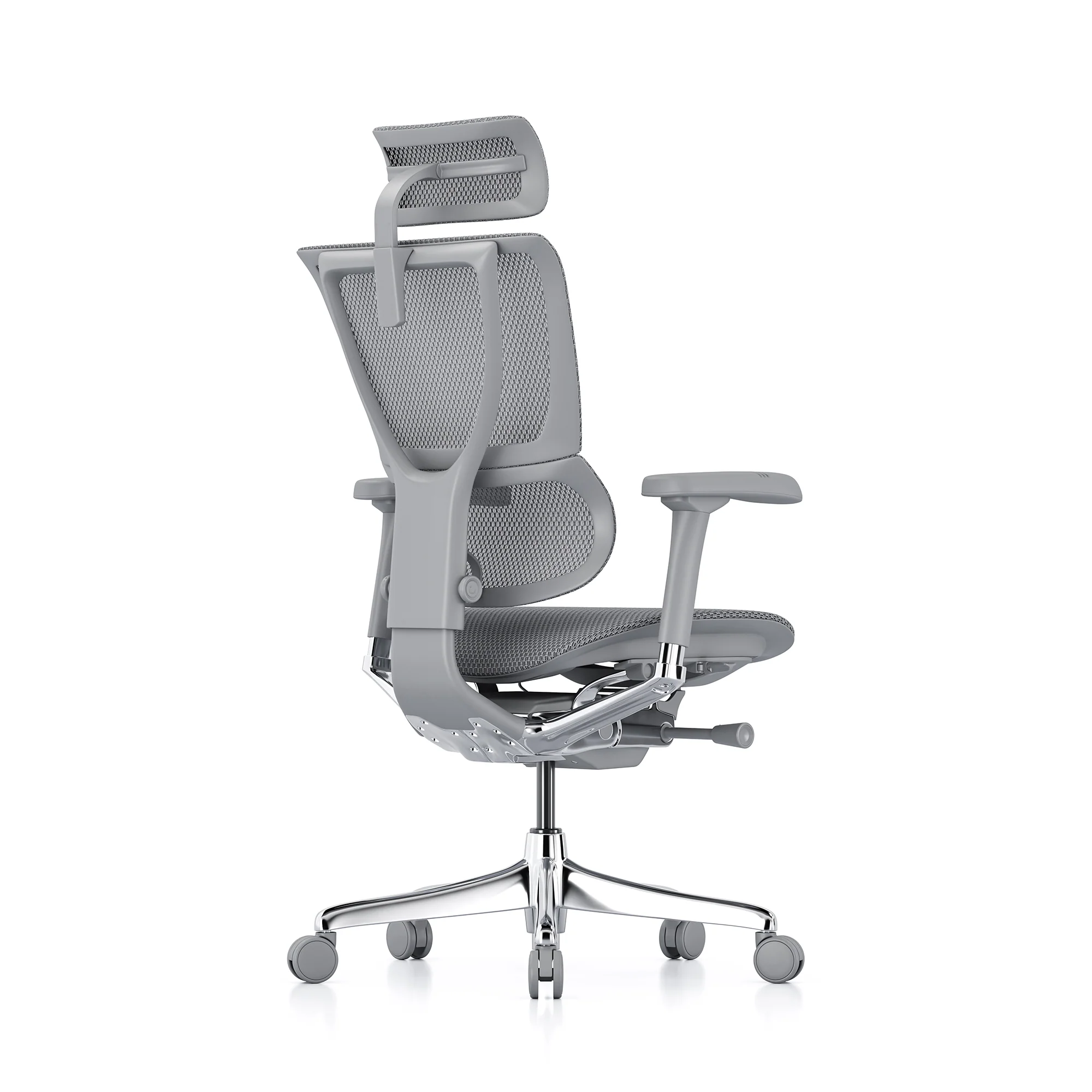 Mirus office chair, grey mesh, grey frame - Image 3