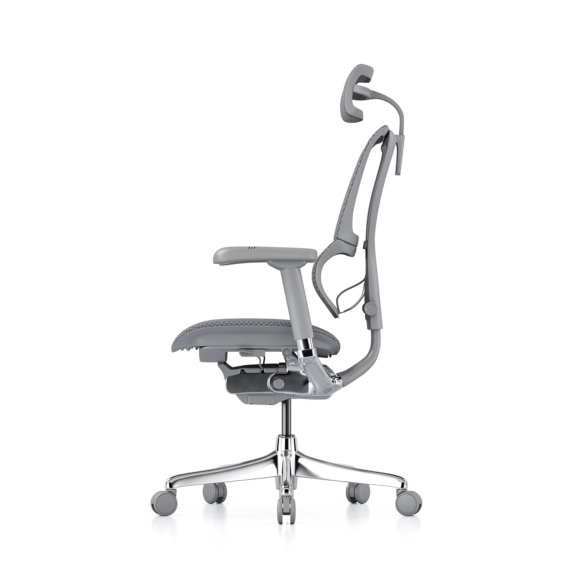 Mirus office chair, grey mesh, grey frame - Image 4