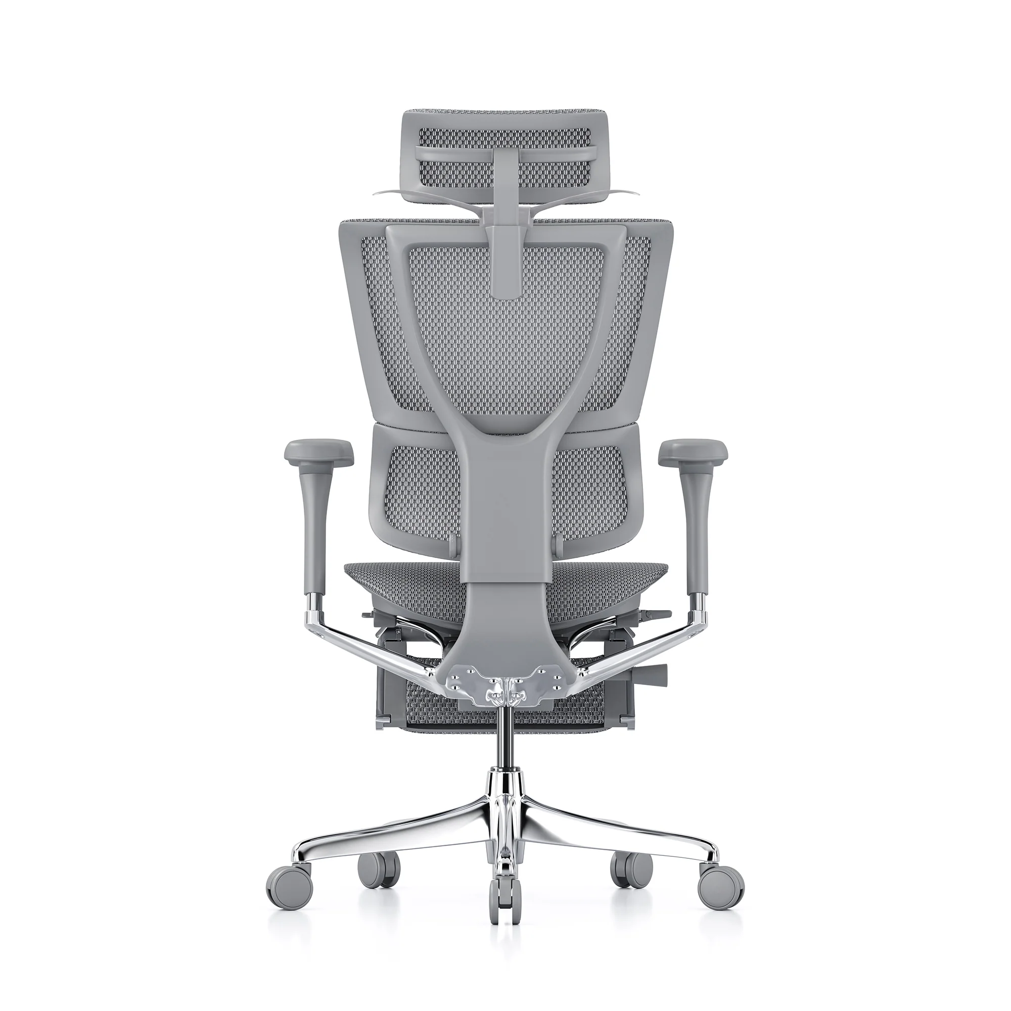 Mirus office chair, grey mesh, grey frame - Image 6